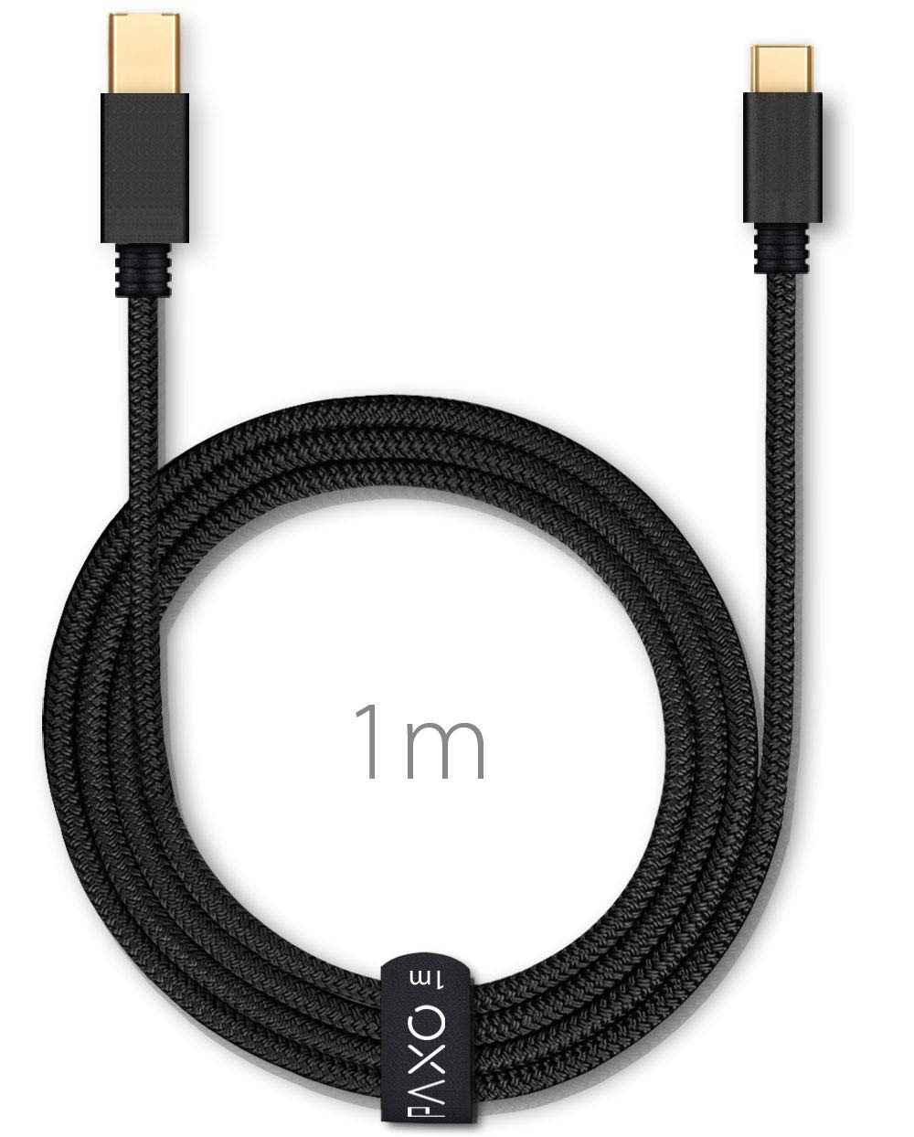 PAXO 1m USB C to USB B Printer Cable - USB 3.2 Gen2 10Gbps High Speed Data & Charging Cable (1.25GB/s Transfer) - Compatible with Printers, Scanners & Office Devices - Durable Black Design