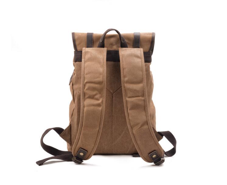 Stylish Dark Grey & Black Canvas Backpack for Women - Durable Travel, School & Work Essentials - Perfect for Commuting, College & Outdoor Adventures