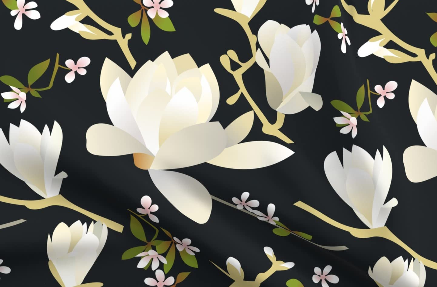 Blooms Bloom Springtime Blossom Printed Minky Fabric by The Yard - Soft Plush Fabric for Sewing Baby Blankets, Quilt Backing, DIY Projects & Home Decor - Perfect for Nursery, Gift Making & Crafting