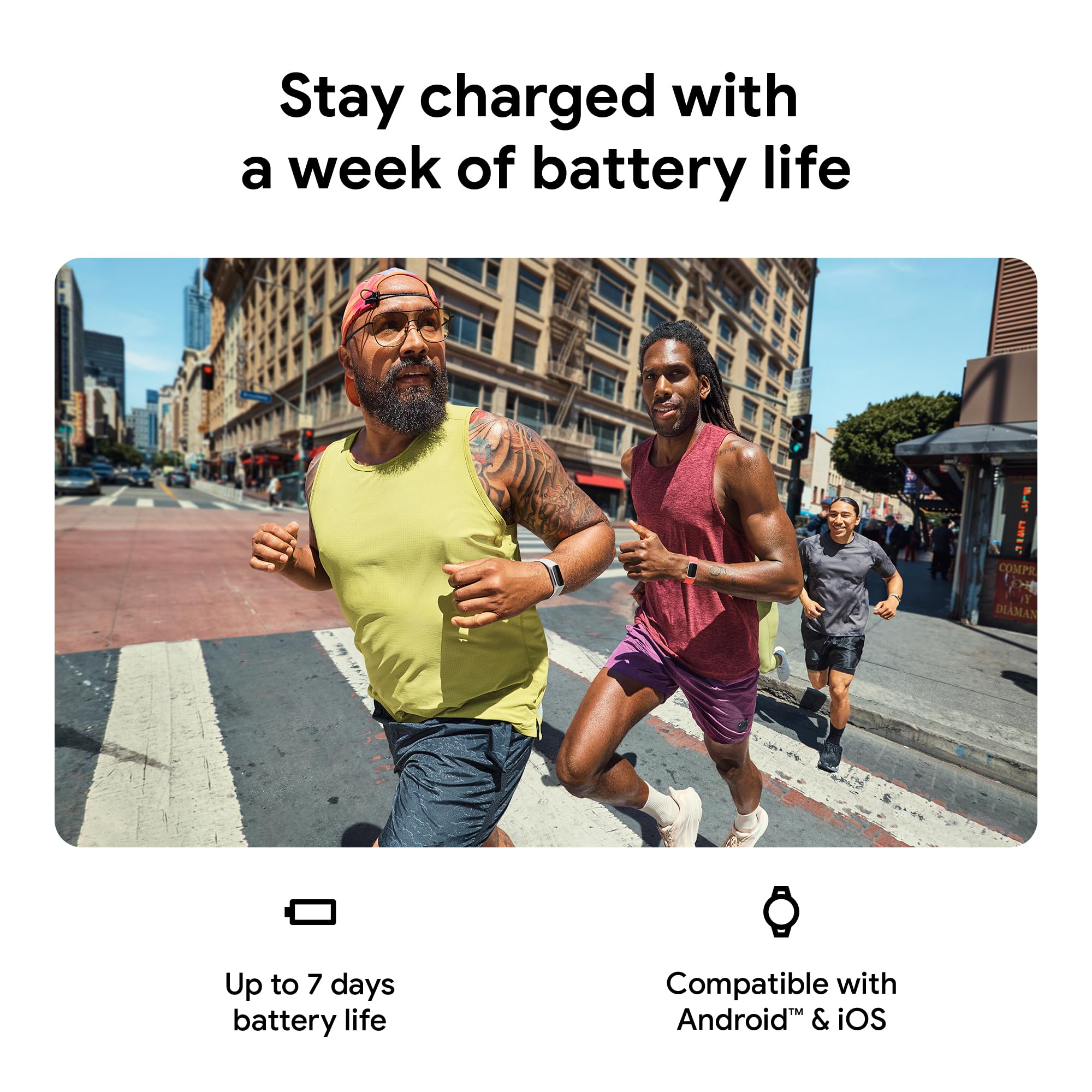 Fitbit Charge 6 Fitness & Health Smartwatch with GPS, Heart Rate Monitor, Google Apps - Includes 6-Month Premium Membership & S/L Bands (Porcelain/Silver) - Perfect for Workouts, Running, Swimming & Daily Activity Tracking