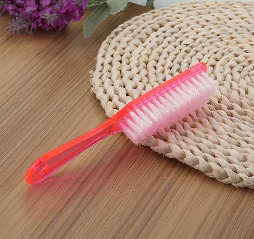 A2K Zone Nail Cleaning Brush - 2 Pack Multi-Color Dust Removal Brush for Home Cleaning, Clothes Washing & Manicure Tools | Perfect for Household Cleaning, Laundry Care & Nail Salon Use