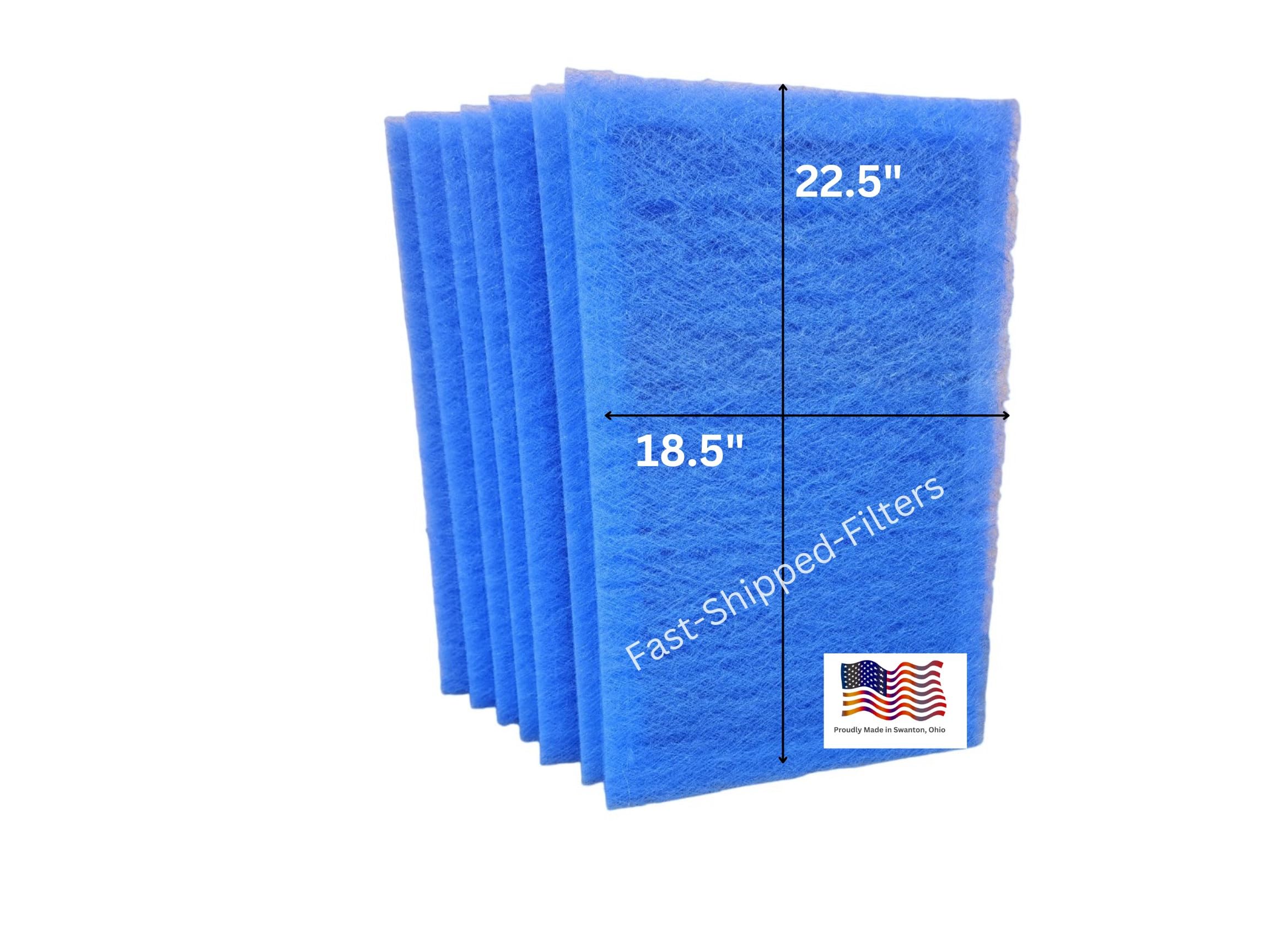 20x25x1 Air Filter 7-Pack - MERV 8 Replacement Filters for Dynamic Air Cleaner, Blue Pleated HVAC Filters - Fast Shipping, Perfect for Home, Office, and Commercial Use