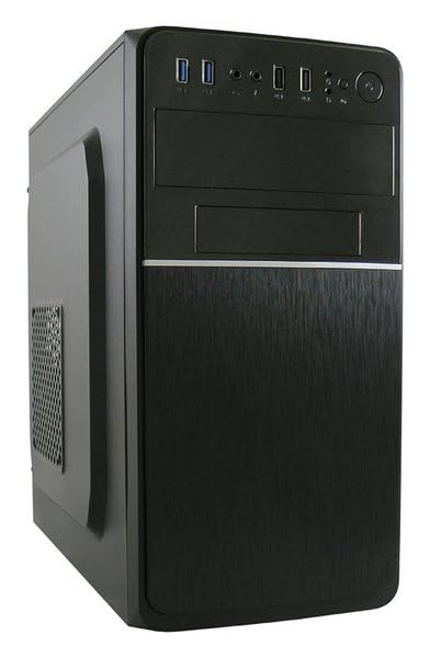 LC-Power 2015MB Micro-Tower Black PC Case - Compact Metal Computer Chassis for Micro ATX/Mini-ITX (13.5cm) - Ideal for Home Office, Gaming & Small Form Factor Builds
