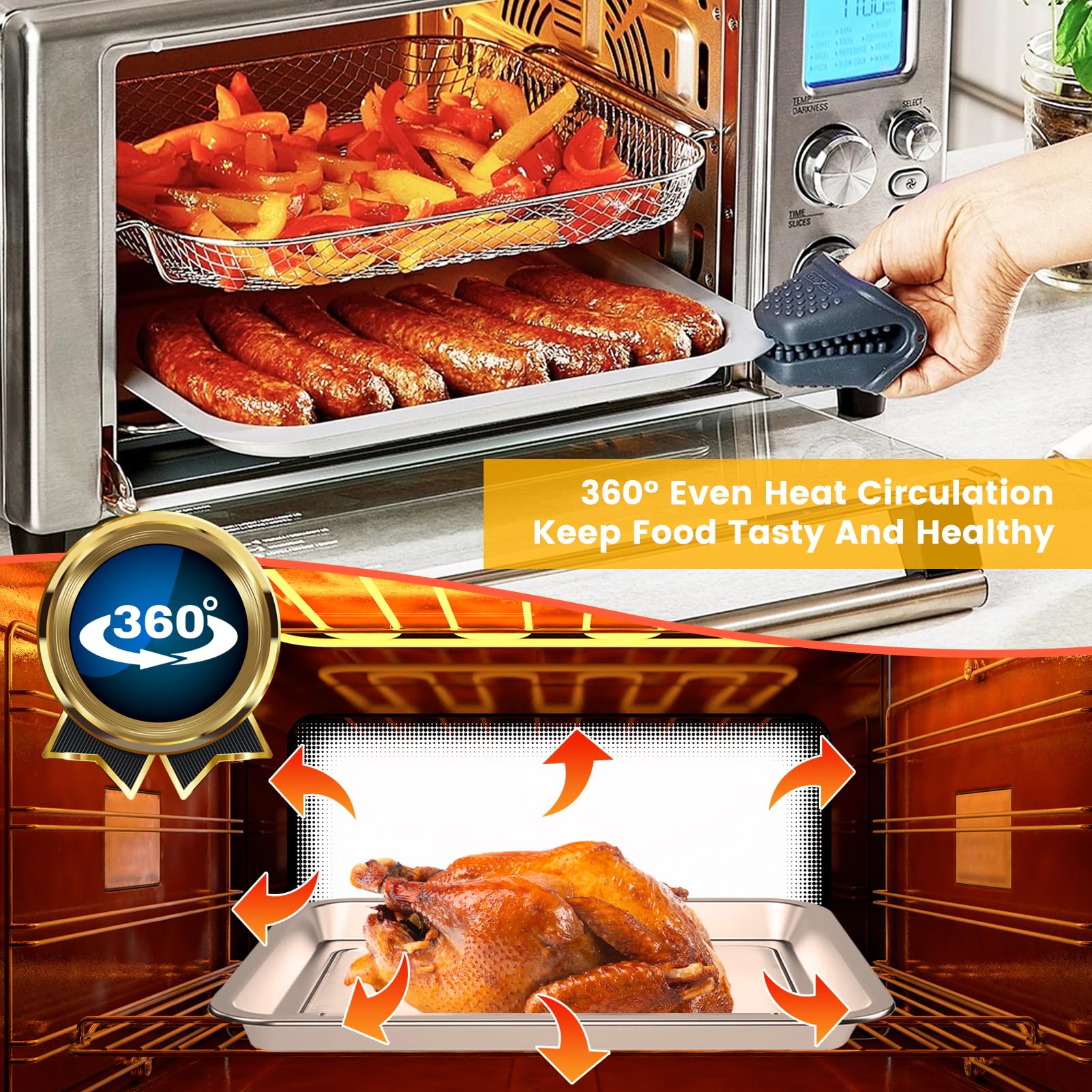 GWY Air Fryer Tray Set for Emeril Lagasse Everyday 360 Air Fryer - 12