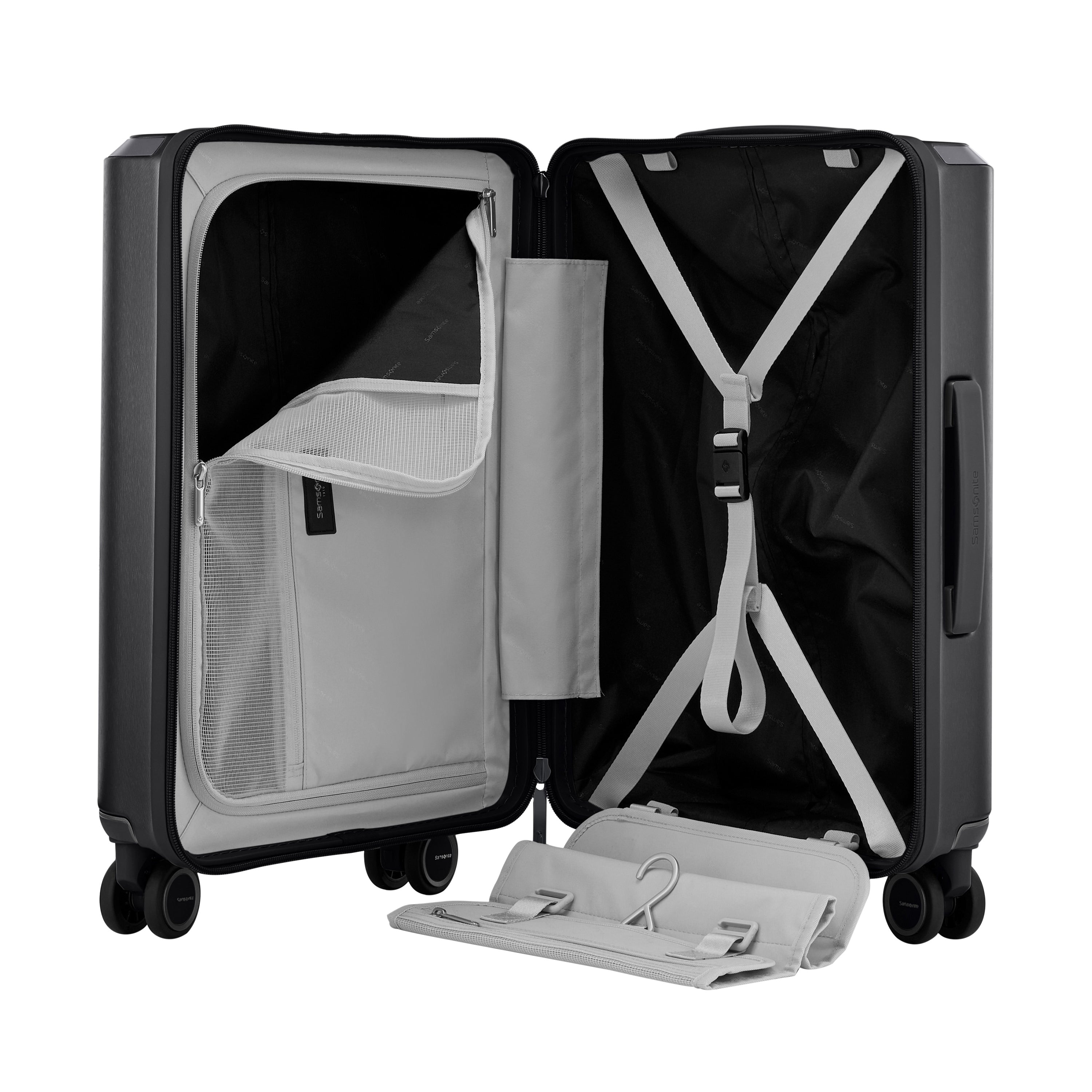 Samsonite Evoa Z 3-Piece Expandable Spinner Luggage Set - Lightweight Hardshell Suitcase with 360° Wheels for Business Travel & Family Vacations | Carry-On & Checked Luggage Options