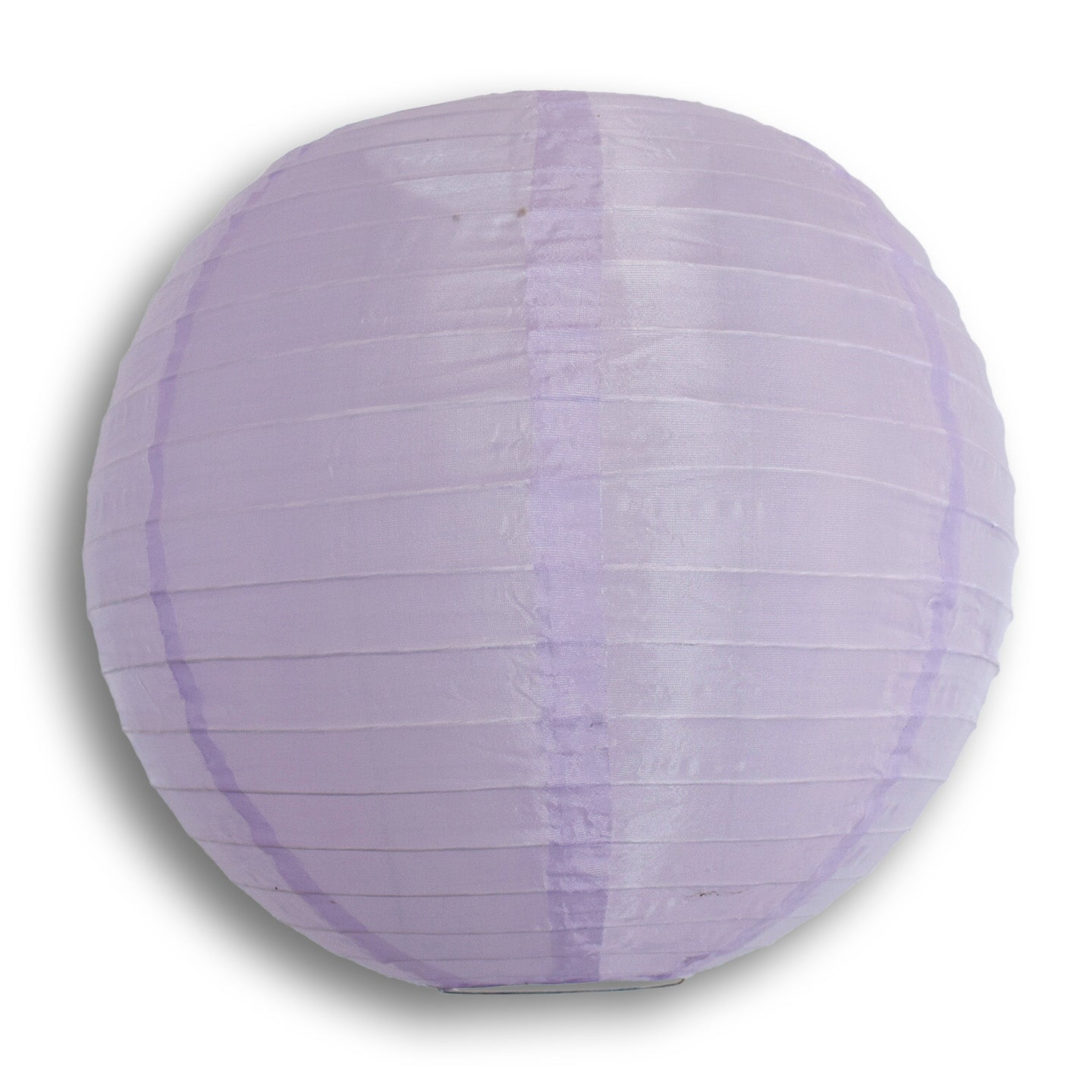 18 Light Purple Shimmering Nylon Lantern with Even Ribbing - Durable Hanging Decoration for Outdoor Parties, Weddings & Garden Decor