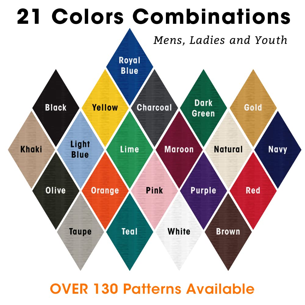 Colorful Knee High Argyle Cotton Socks for Men, Women & Youth - Soft Comfortable Dress & Casual Socks (AA-ZZ) - Perfect for Office, School & Winter Outfits