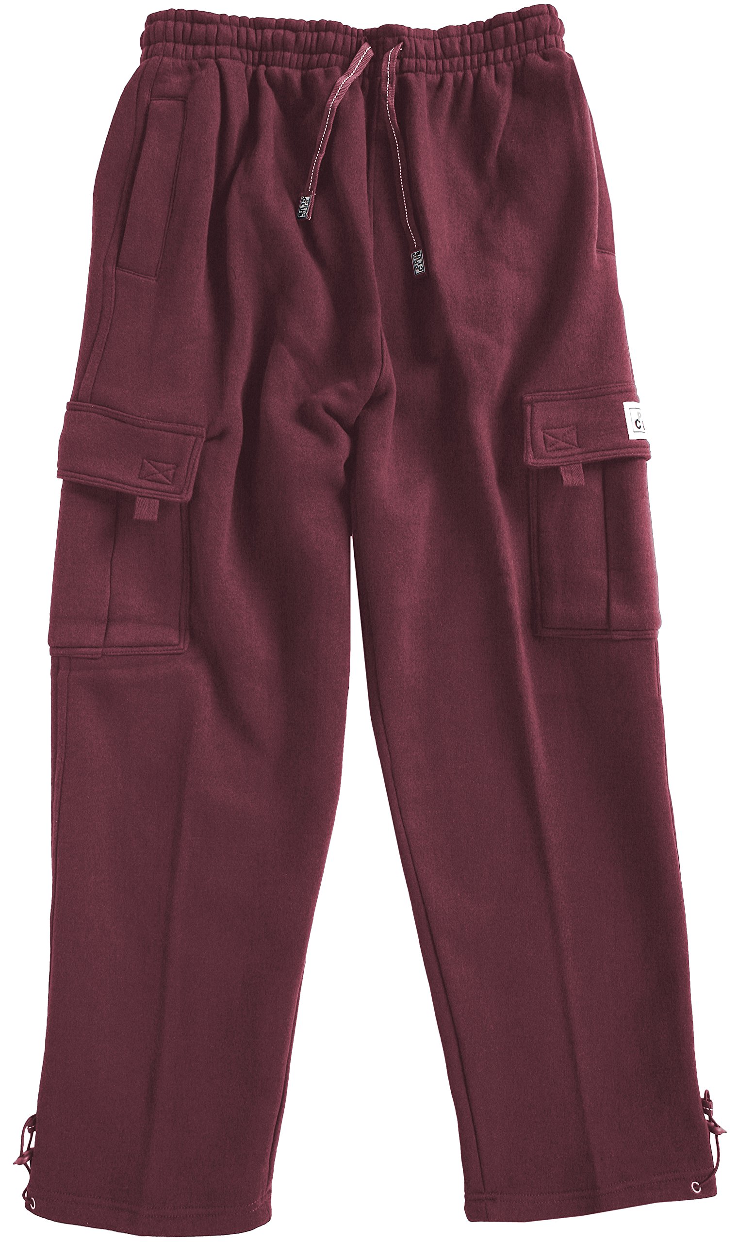 Pro Club Men's Heavyweight Fleece Cargo Pants - Warm Winter Work Pants with Multiple Pockets for Outdoor Activities, Hiking & Casual Wear