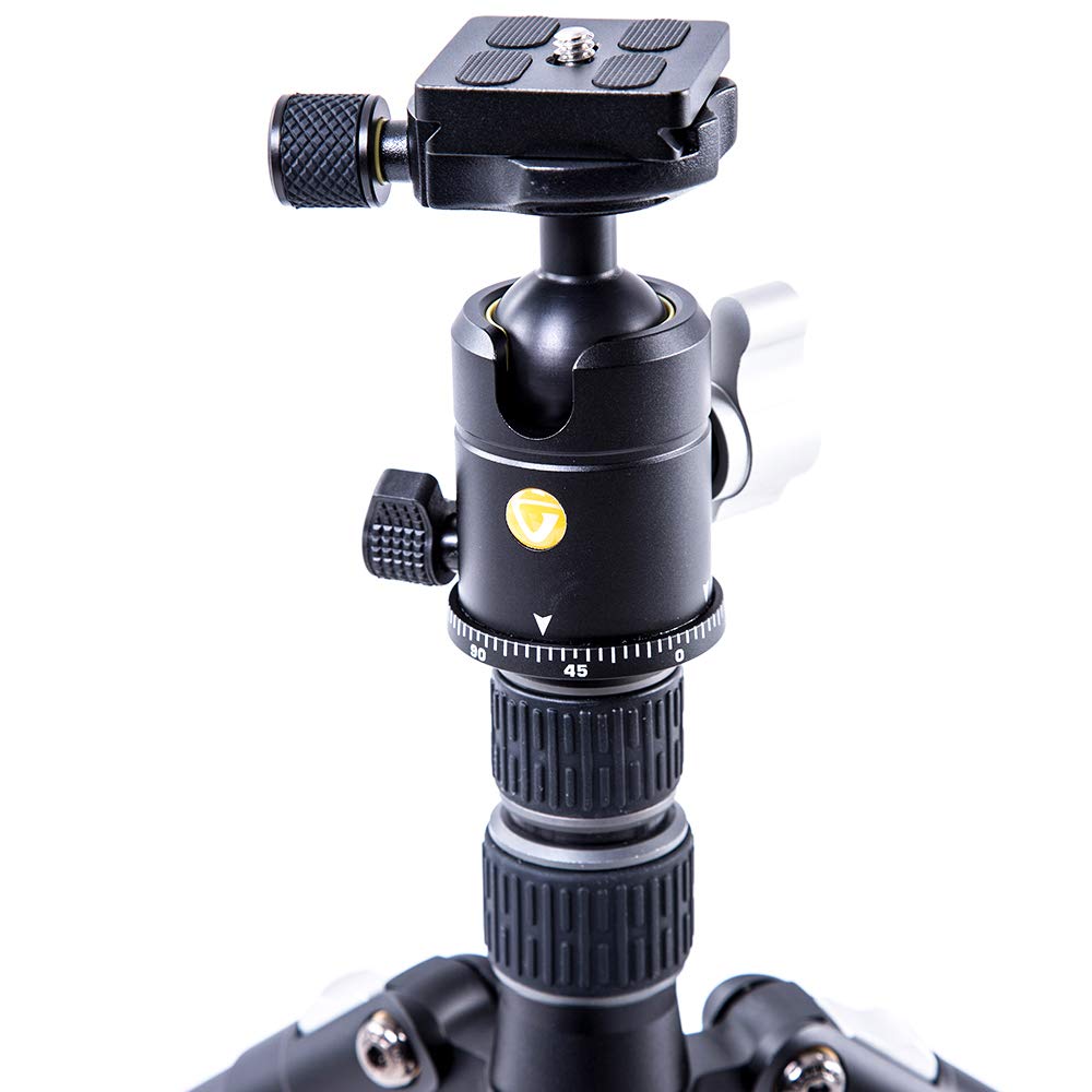 Vanguard Vesta TB235CB Lightweight Carbon Fiber Travel Tripod with Ball Head - Compact & Portable for Outdoor Photography, Hiking, and Travel Adventures