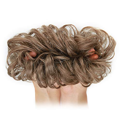 Curly Synthetic Messy Hair Bun Hair Scrunchies Extension - Perfect for Messy Bun Hairstyles, Ponytail Accessories & Everyday Hair Styling