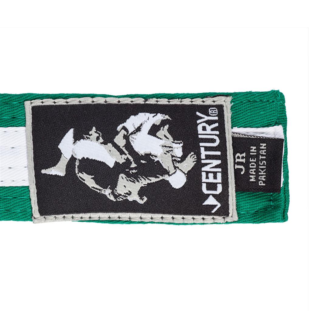 Youth Jiu Jitsu Striped Belt - High Quality Martial Arts Training Belt for Kids & Teens - Perfect for BJJ, Karate, and Taekwondo Practice