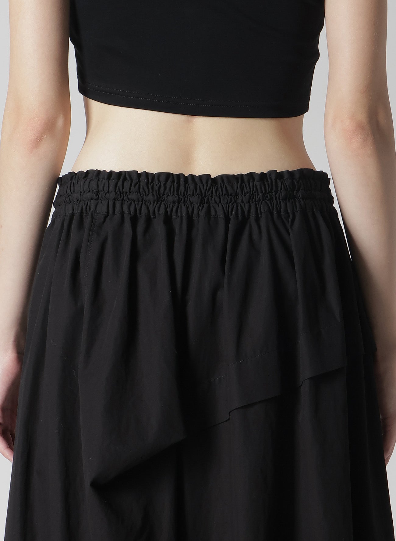 Women's Cotton Broadcloth Asymmetrical Skirt with Right Tuck - Breathable Summer Dress for Casual Outings & Beach Vacations