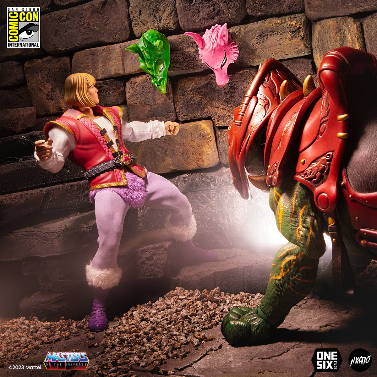 Masters of the Universe Prince Adam 1/6 Scale Action Figure SDCC Exclusive Collectible - Perfect for Display, Gifts, and Comic-Con Fans