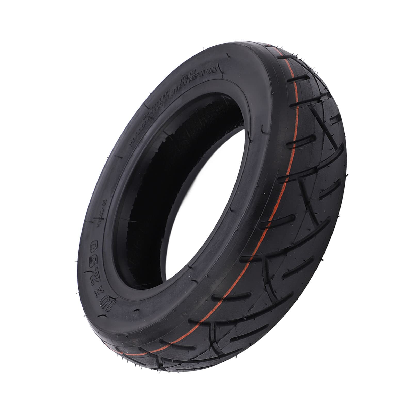 SPYMINNPOO 10x2.5 Electric Scooter Tire - Explosion-Proof Inflatable Replacement with Strong Grip & Cushioning | Includes Valve Stem Cap | Perfect for Commuting, Urban Travel & Off-Road Riding