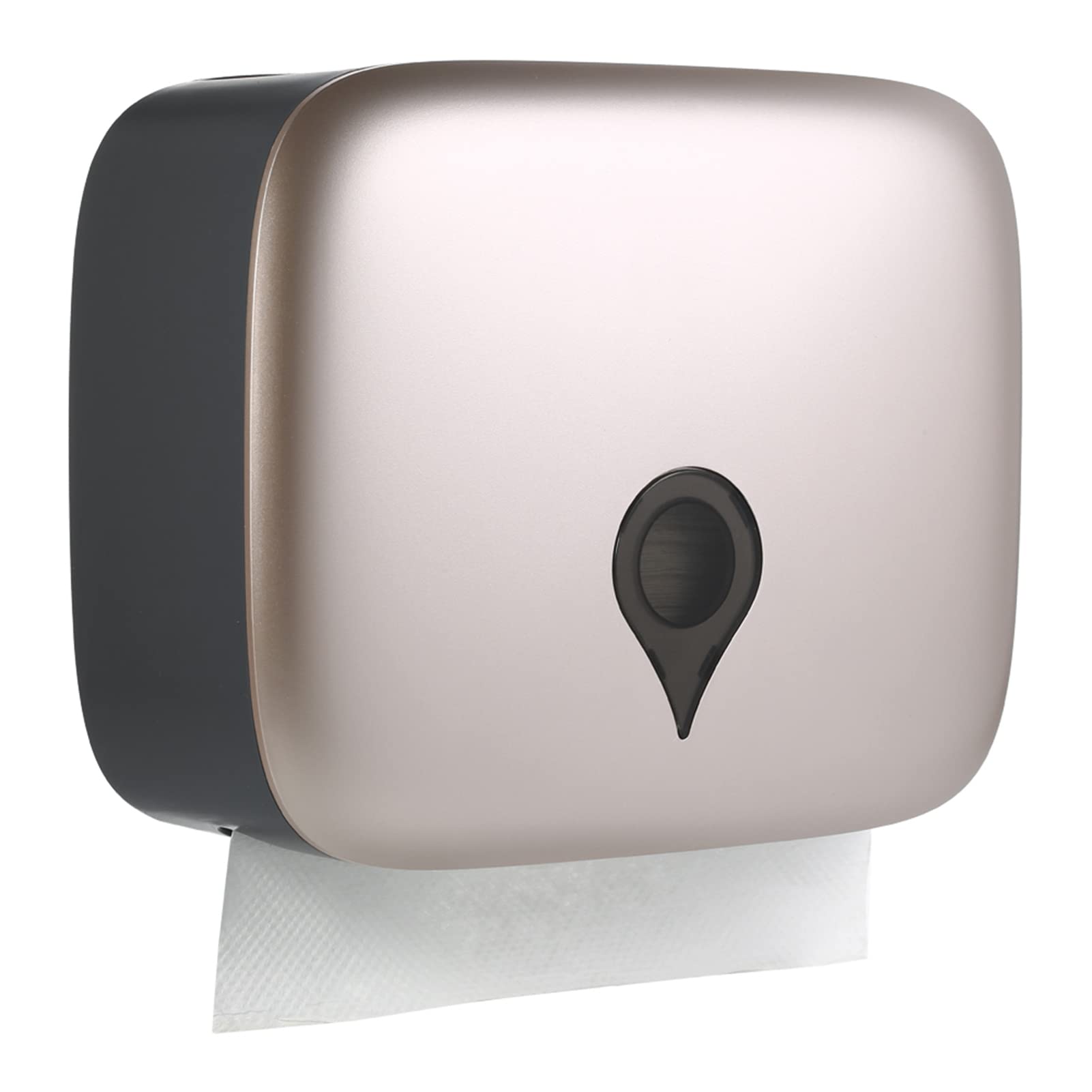 Mewmewcat No Drill Wall Mount C-Fold Paper Towel Dispenser - Hands-Free Tissue Holder for Hotels, Restaurants, Public Restrooms & Food Service Facilities - Perfect for High-Traffic Commercial Spaces