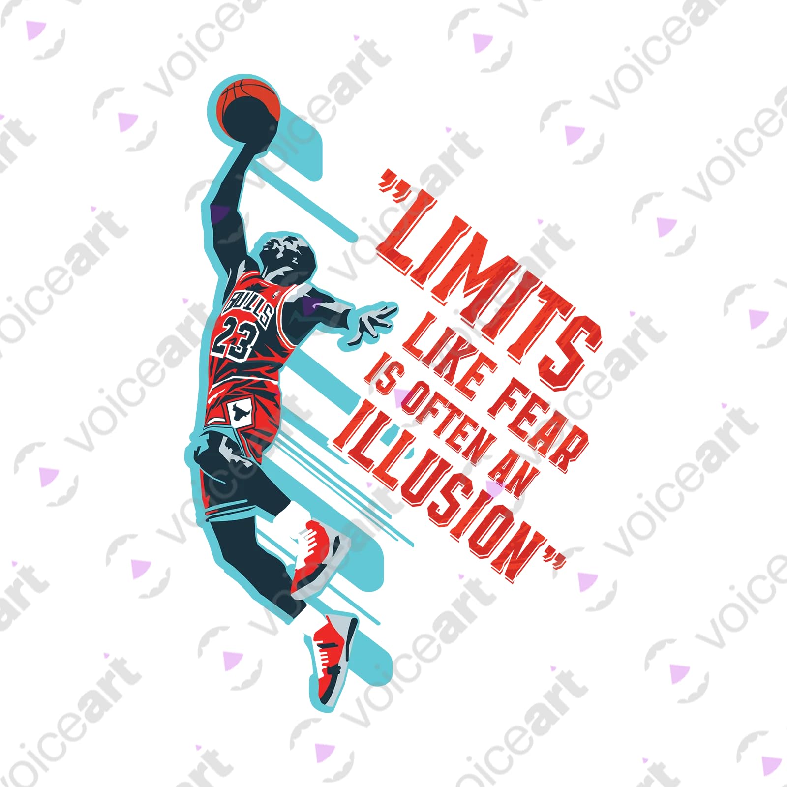 Michael Jordan No Limits Quote T-Shirt - Premium Graphic Chicago Bulls 23 Hall of Fame Basketball Tee for Men & Women - Perfect for Game Day, Gym Workouts & Streetwear Fashion