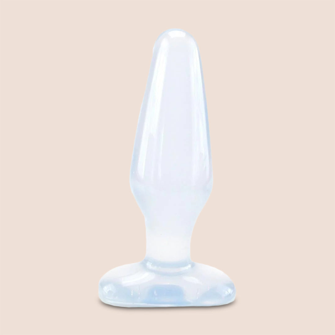 Crystal Jellies® Medium Flexible Silicone Butt Plug - 5 Inch Anal Plug for Comfortable Stimulation | Perfect for Beginners, Couples Play & Solo Pleasure