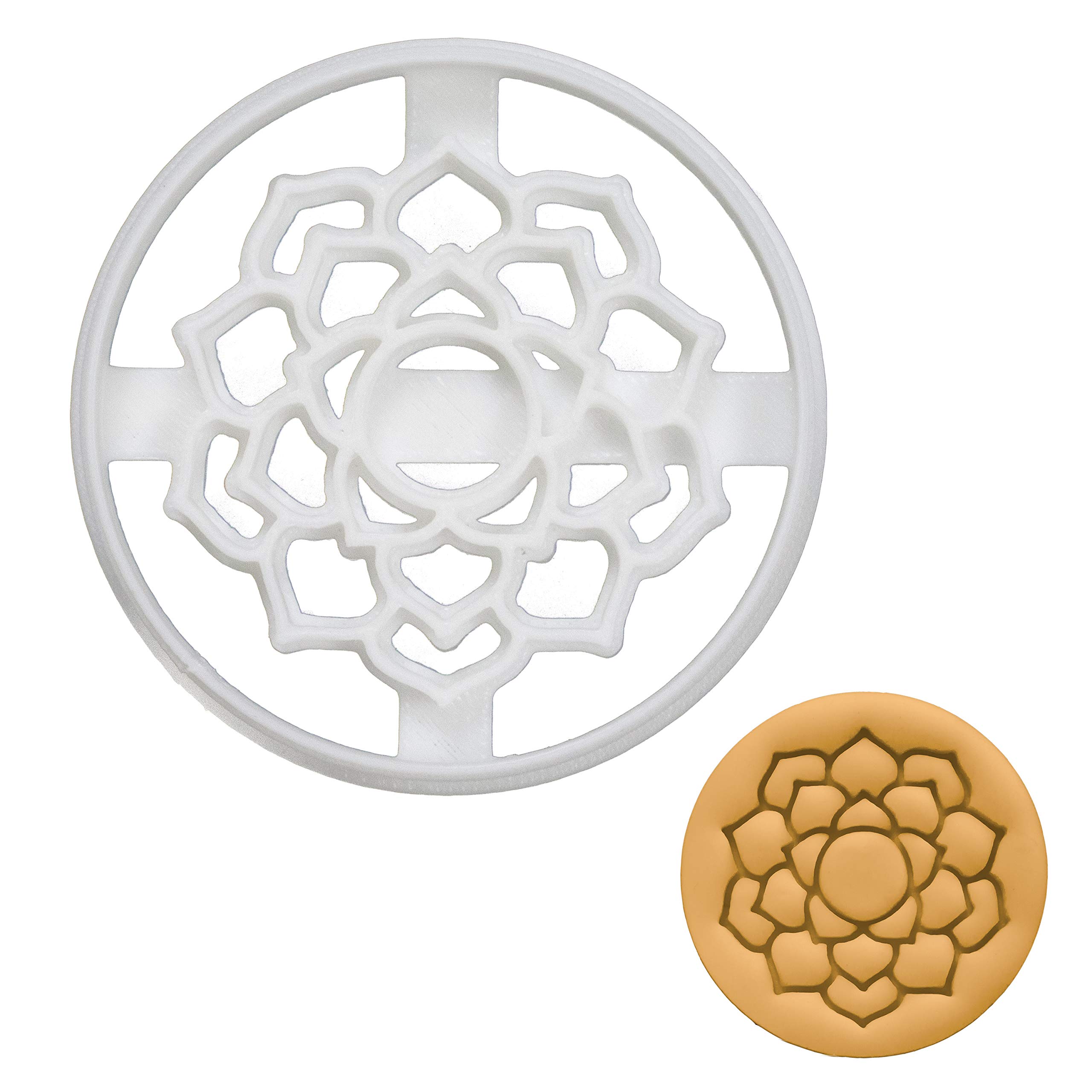 Premium Yoga Chakras Cookie Cutter (Sahasrara Design) - 1 Piece Stainless Steel Baking Tool for Spiritual Cookies, Meditation Treats & Yoga-Themed Desserts | Perfect for Mindful Baking, Yoga Parties & Holistic Gift Giving
