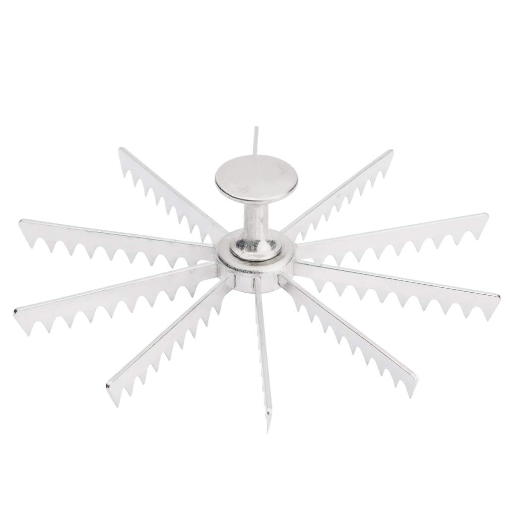 Browne Commercial 10-Cut Aluminum Pie Marker - Professional Baking Tool for Perfect Pie Crusts, Pastries & Desserts | Ideal for Bakeries, Catering & Home Baking