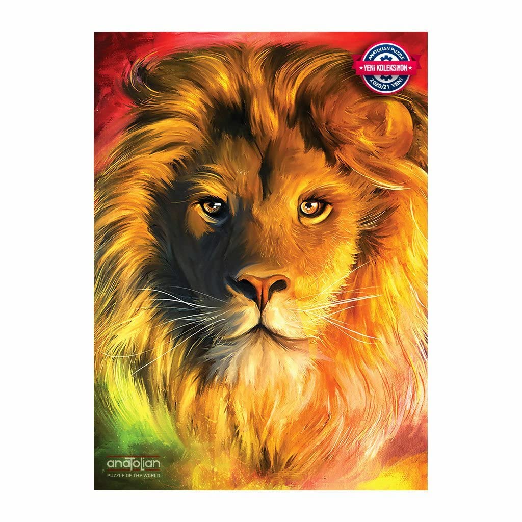 Anatolian Puzzle - The Lion, 1000 Piece Jigsaw Puzzle for Adults & Teens (#1110) | Challenging Art Puzzle for Family Game Night & Home Decor