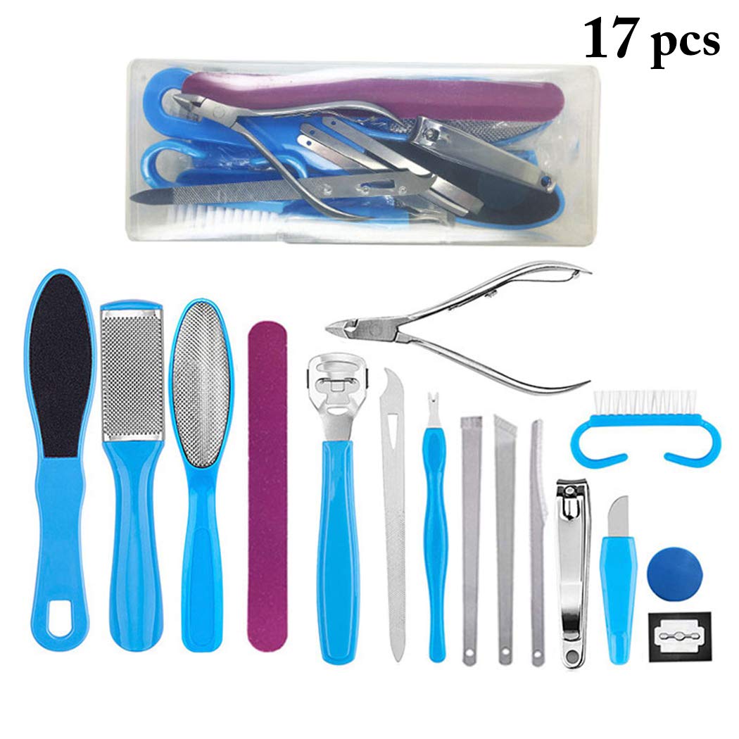 Legendog 16PCS Professional Pedicure Kit - Nail Grinder, Clippers & Files Set with Storage Box - Perfect for Home & Salon Nail Care