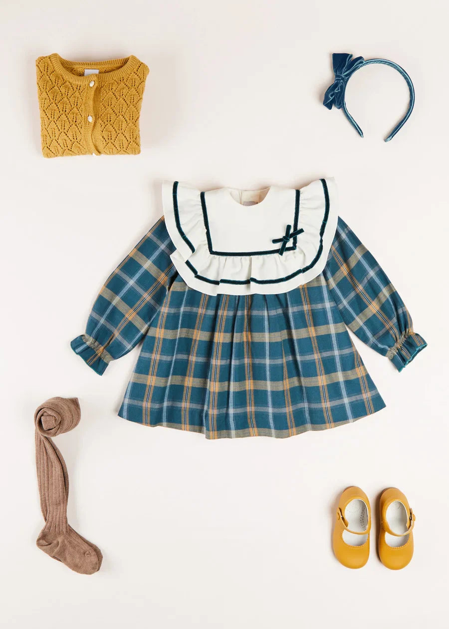 Windsor Check Dress for Baby Girls - Stylish & Comfortable Outfit for Parties, Photos & Special Occasions