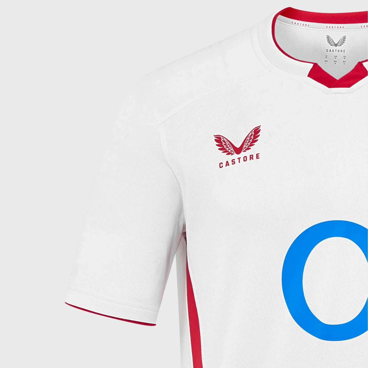 Castore England Men's Home Rugby Shirt 2025/26 - Official Replica Jersey for Rugby Fans & Sports Enthusiasts - Perfect for Match Days, Training & Casual Wear