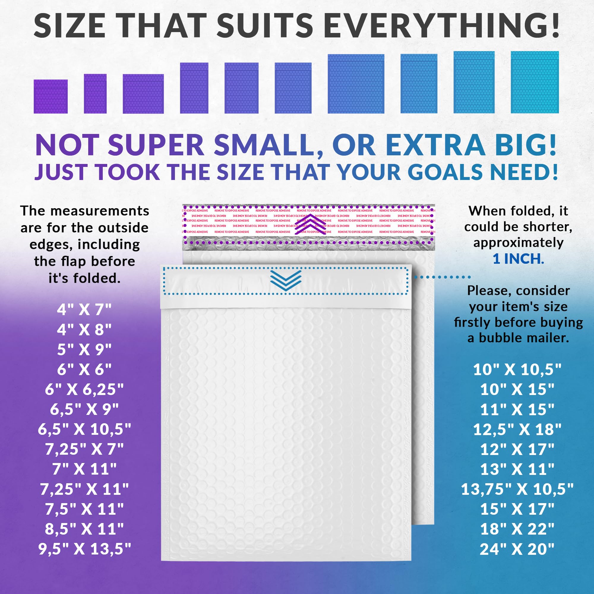 ABC PACK & SUPPLY 8.5x11 Inch White Poly Bubble Mailers - 100 Pack Self-Seal Padded Envelopes with Cushioning Plastic Bubbles | Self-Adhesive Shipping Bags for Small Business, Ecommerce, eBay & Amazon Sellers - Perfect for Shipping Books, Jewelry, Documents & Fragile Items
