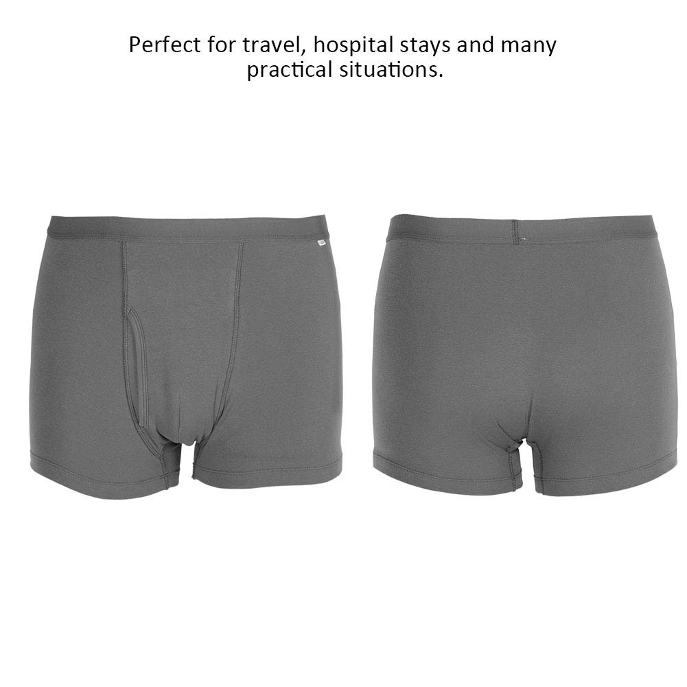 YUYTE Washable Cotton Incontinence Underwear for Men - Breathable Absorbent Briefs [XXL] - Comfortable Protection for Daily Wear, Travel & Active Lifestyle