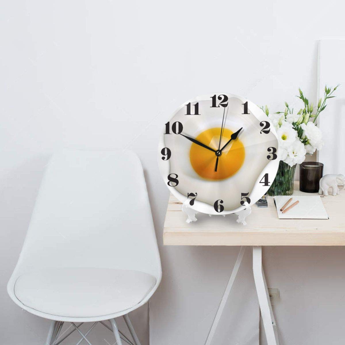 KiuLoam Silent Non-Ticking Round Wall Clock - Battery Operated, Easy to Read Decorative Clock for Home, Office, School & Kitchen | Perfect for Students, Cooking Timer & Modern Wall Art Decor