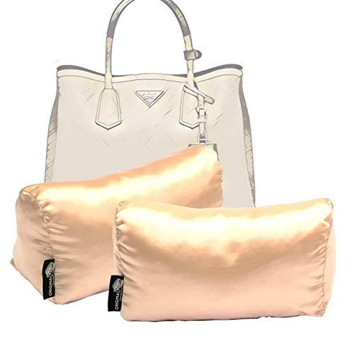 Luxury Satin Pillow Bag Shaper Set of 2 - Compatible with Prada Small & Medium Designer Handbags | Perfect for Bag Storage, Display & Protection