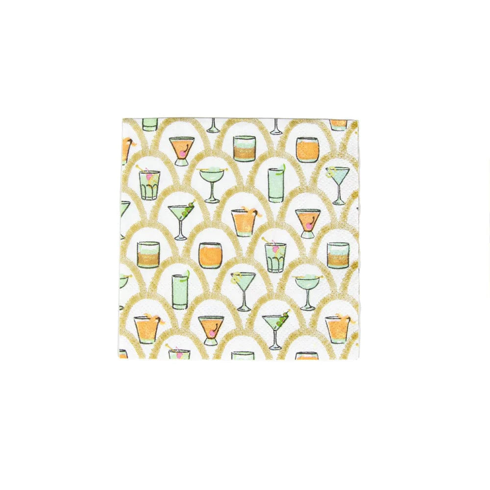 Premium Cocktail Napkins for Parties - Elegant & Absorbent Paper Drink Napkins - Perfect for Weddings, Bars, and Home Entertaining