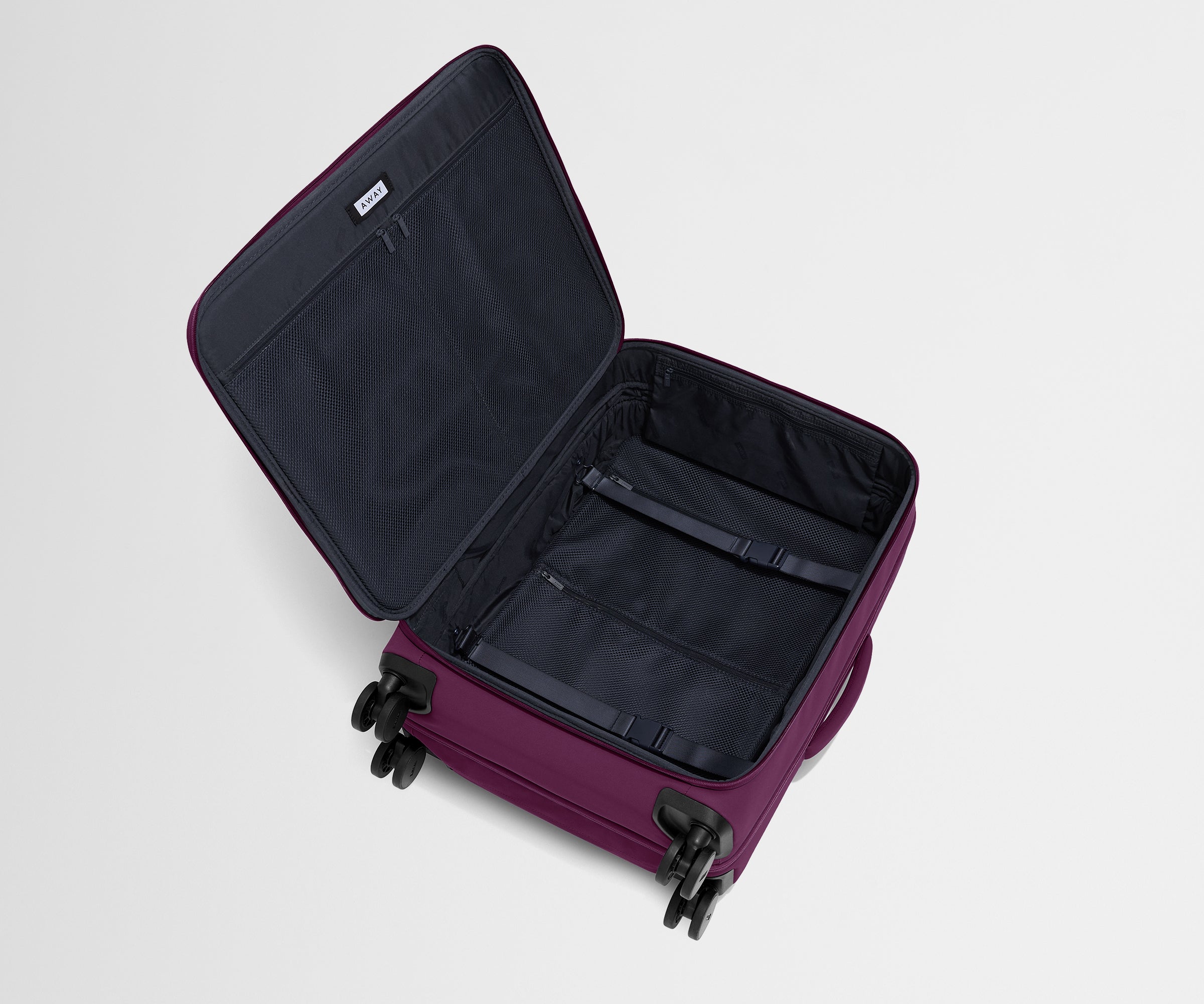 Premium Softside Medium Luggage in Elegant Plum Purple - Perfect for Travel, Business Trips & Weekend Getaways