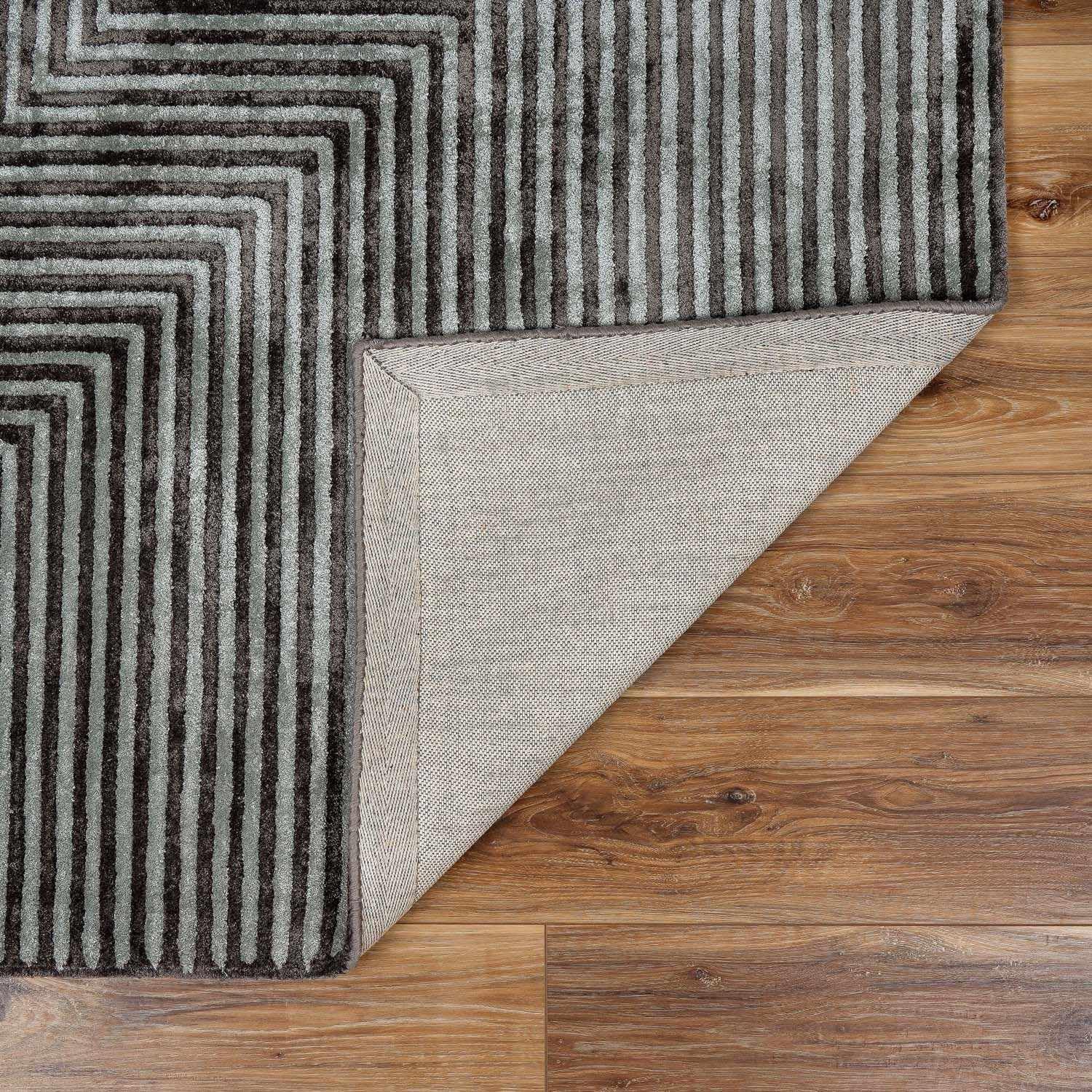 Hauteloom Allston Modern Area Rug 3' x 5' - Soft Gray & Blue Living Room Rug - Non-Slip Bedroom Carpet for Home Decor - Perfect for Cozy Spaces & Family Gatherings