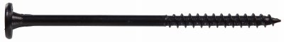 Hillman 48123 12 x 0.25 Inch Tite Black Ceramic Exterior Lumbertite Screws - Weather-Resistant Deck & Fence Fasteners for Outdoor Wood Projects