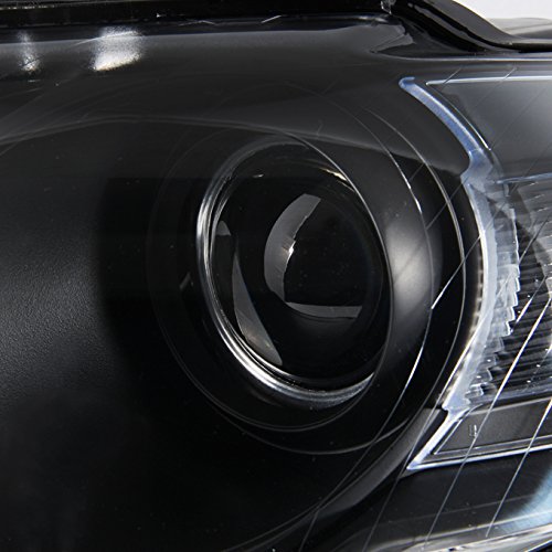 AKKON Replacement Headlights for 2006-2010 VW Passat - Black Bezel Headlamp Assembly Pair (Driver & Passenger Side) - Perfect for Night Driving & Car Restoration Projects