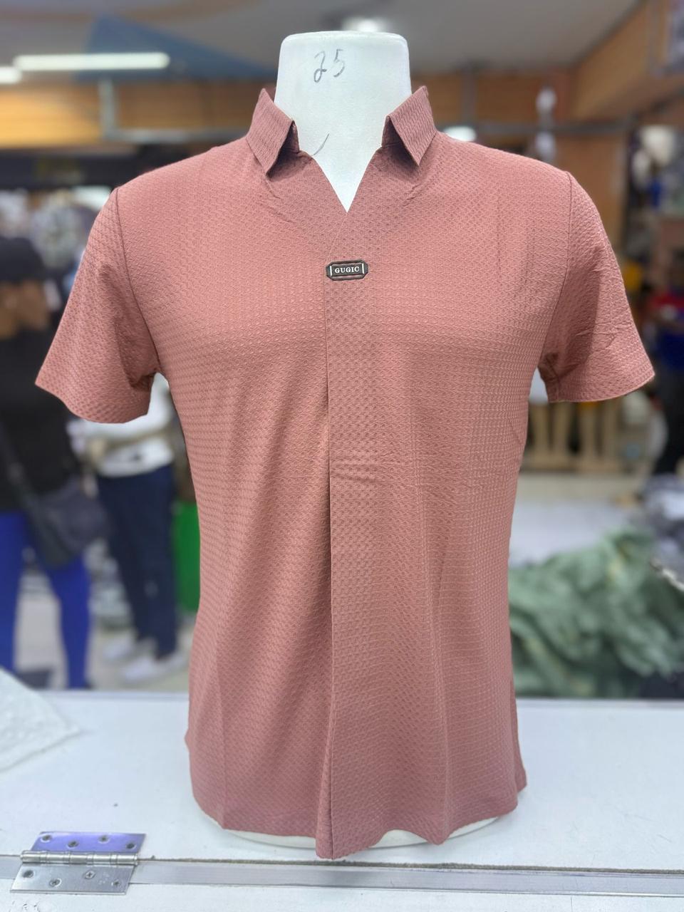 Men's Short Sleeve V-Neck Polo Shirt - Breathable Cotton Casual Tee for Summer | Perfect for Golf, Office & Outdoor Activities