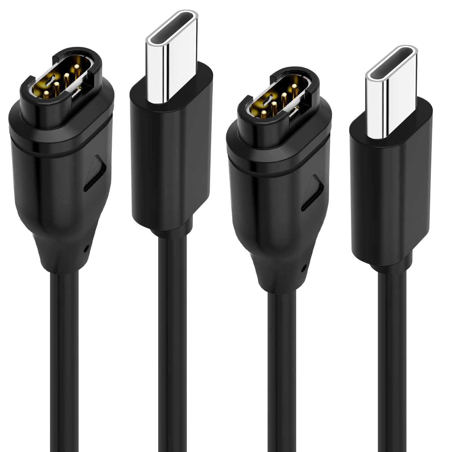 Premium USB C Charger for Garmin Watch - 2 Pack Fast Charging Cable Compatible with Fenix 7/6/5, Forerunner 965/945/245/45, Instinct & More - 3.3FT Sync & Charge Cord - Perfect for Workouts, Travel & Daily Use