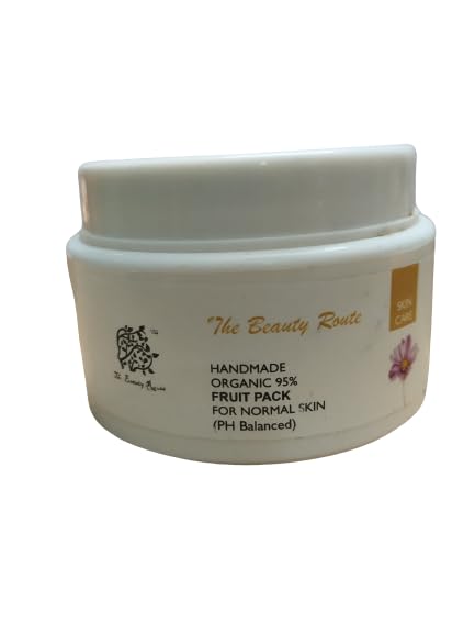 The Beauty Route Fruit Face Pack for Men & Women - 50gm | Natural Glow & Hydration | Perfect for Daily Skincare & Spa Nights