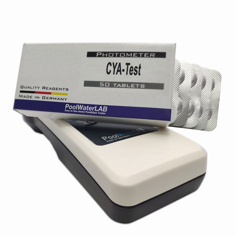 Pool Water Testing Reagents for CyA-Test - Accurate Cyanuric Acid Test Kit for PoolLab & PoolWaterLAB | Ideal for Swimming Pool Maintenance & Water Quality Analysis