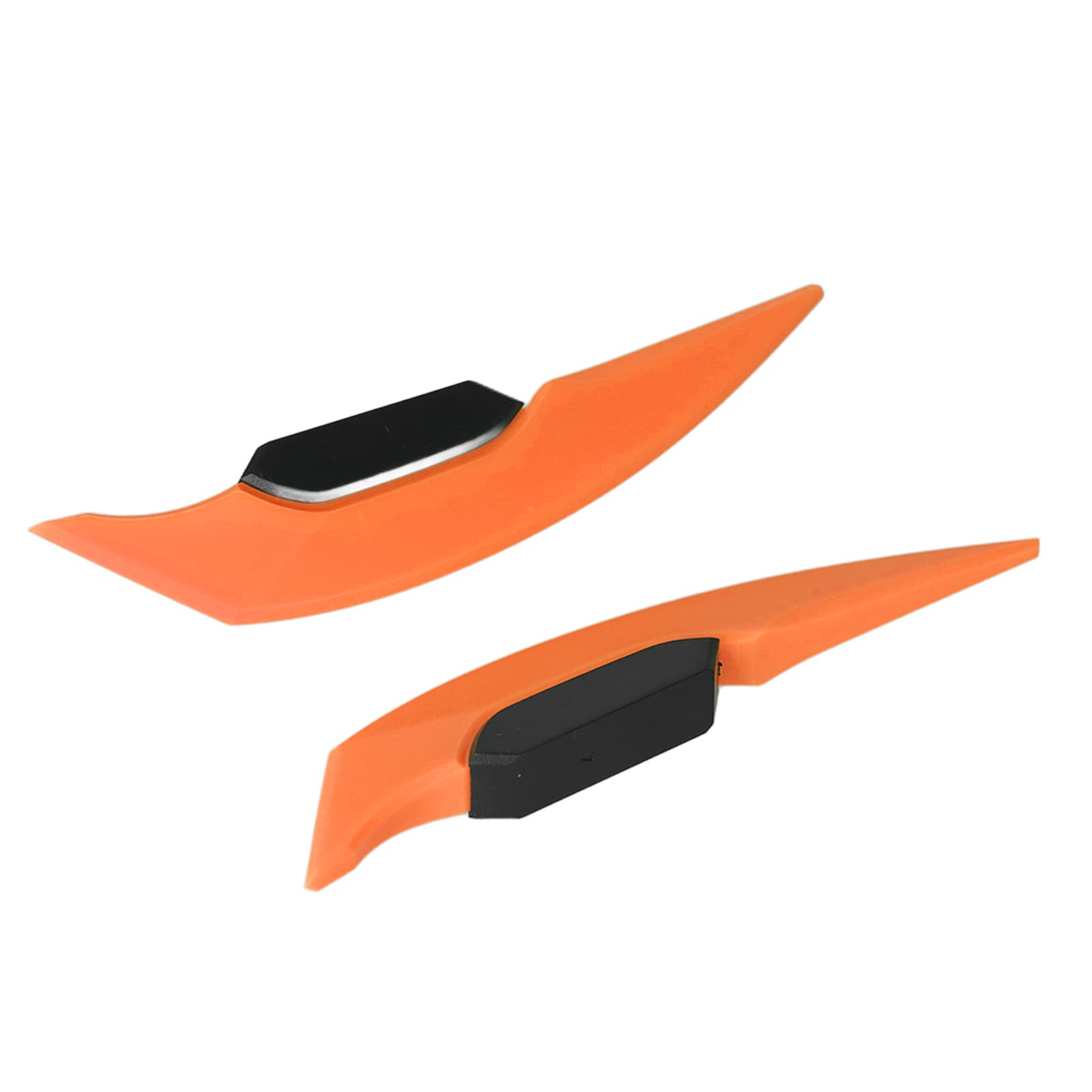 Universal Motorcycle Winglet Aerodynamic Spoiler - Orange for Motorbike & E-Bikes - Enhance Speed & Style