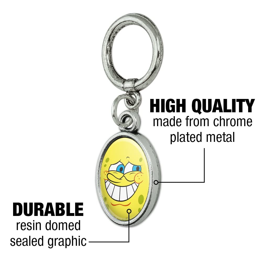 SpongeBob SquarePants Guilty Face Shoe Charm - Cute Sneaker Accessories for Laces, Fun Cartoon Jewelry for Shoes - Perfect for Cosplay, Gifts, and Fashion Statement