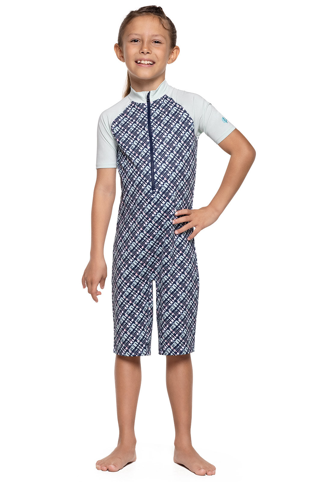 Kids' Barracuda Neck to Knee UV Protection Swimwear - Quick Dry Rash Guard Swim Suit for Boys & Girls | Beach, Pool & Water Park Activities | Clearance Sale