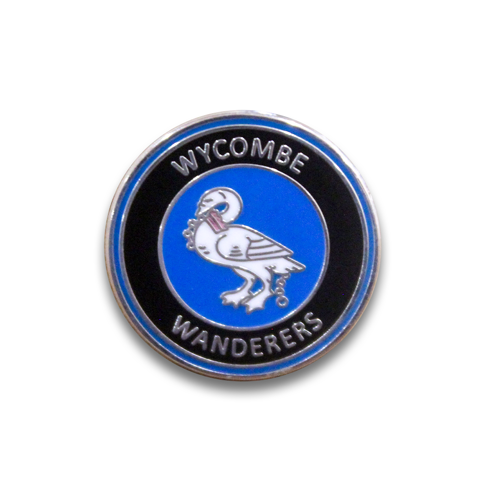 Wycombe Wanderers FC Pin Badge - Official Football Club Enamel Lapel Pin - Collectible Soccer Fan Accessories for Jackets, Hats & Bags - Perfect for Match Days & Gifts