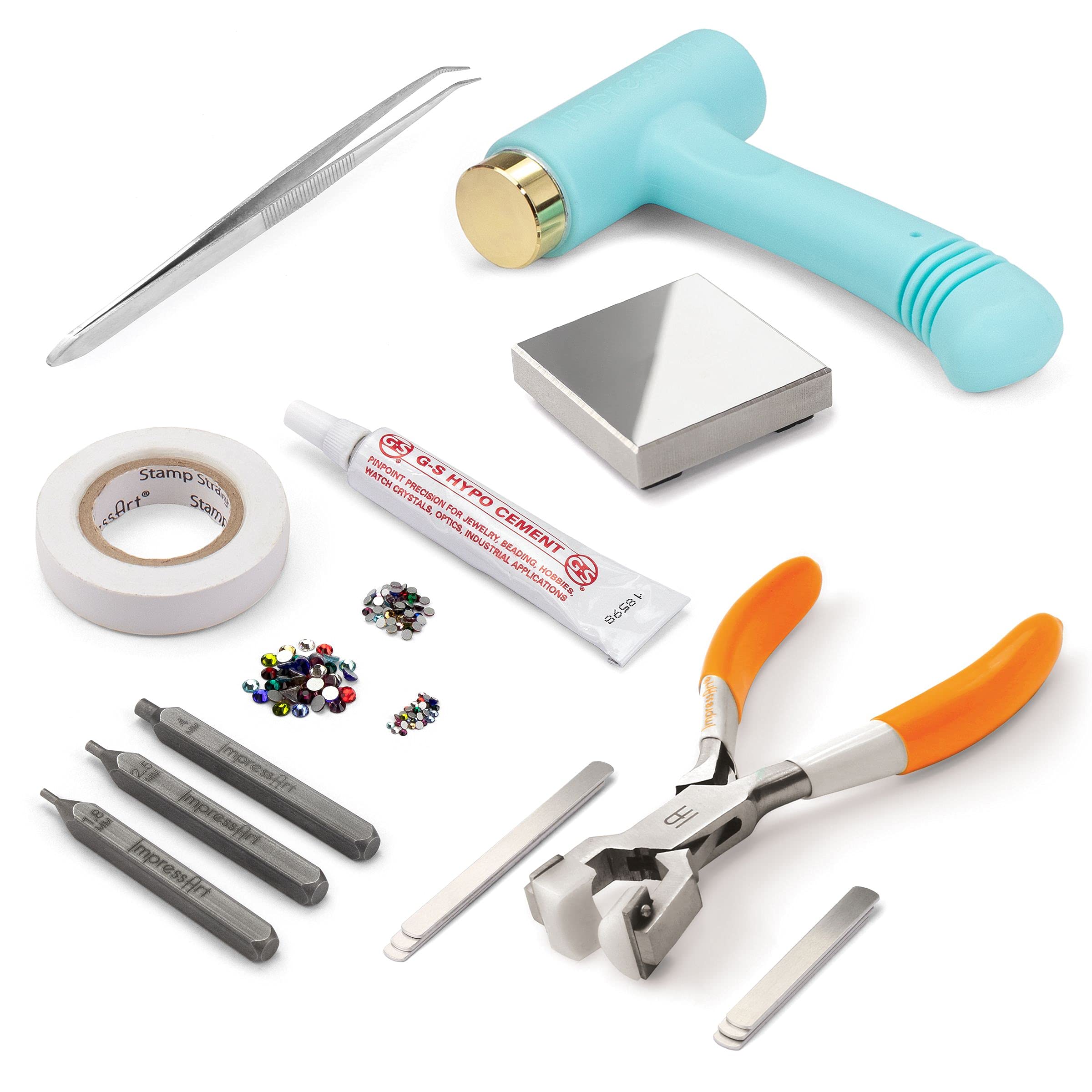 ImpressArt - Complete Ring Making Kit for Metal Stamping Jewelry, DIY Craft Projects & Personalized Gifts (Includes Birthstone Bundle & Essential Tools) - Perfect for Wedding Bands, Anniversary Gifts & Handmade Jewelry Creations