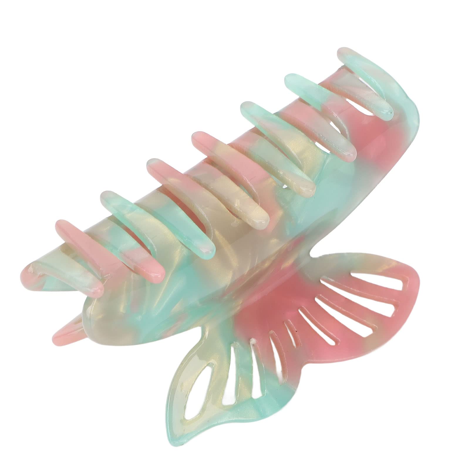 EXCLUZO Hair Claw Clip for Women - Elegant Hair Jaw Clamp Accessory for Styling, Lightweight & Decorative (Amber Green) | Perfect for Updos, Ponytails & Everyday Hairstyles