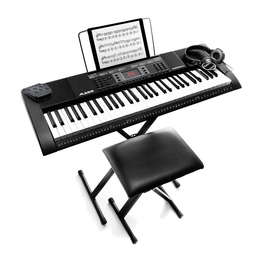 Alesis Harmony 61 MkIII 61-Key Portable Digital Piano Keyboard with Built-in Speakers - Perfect for Beginners, Home Practice & Live Performances