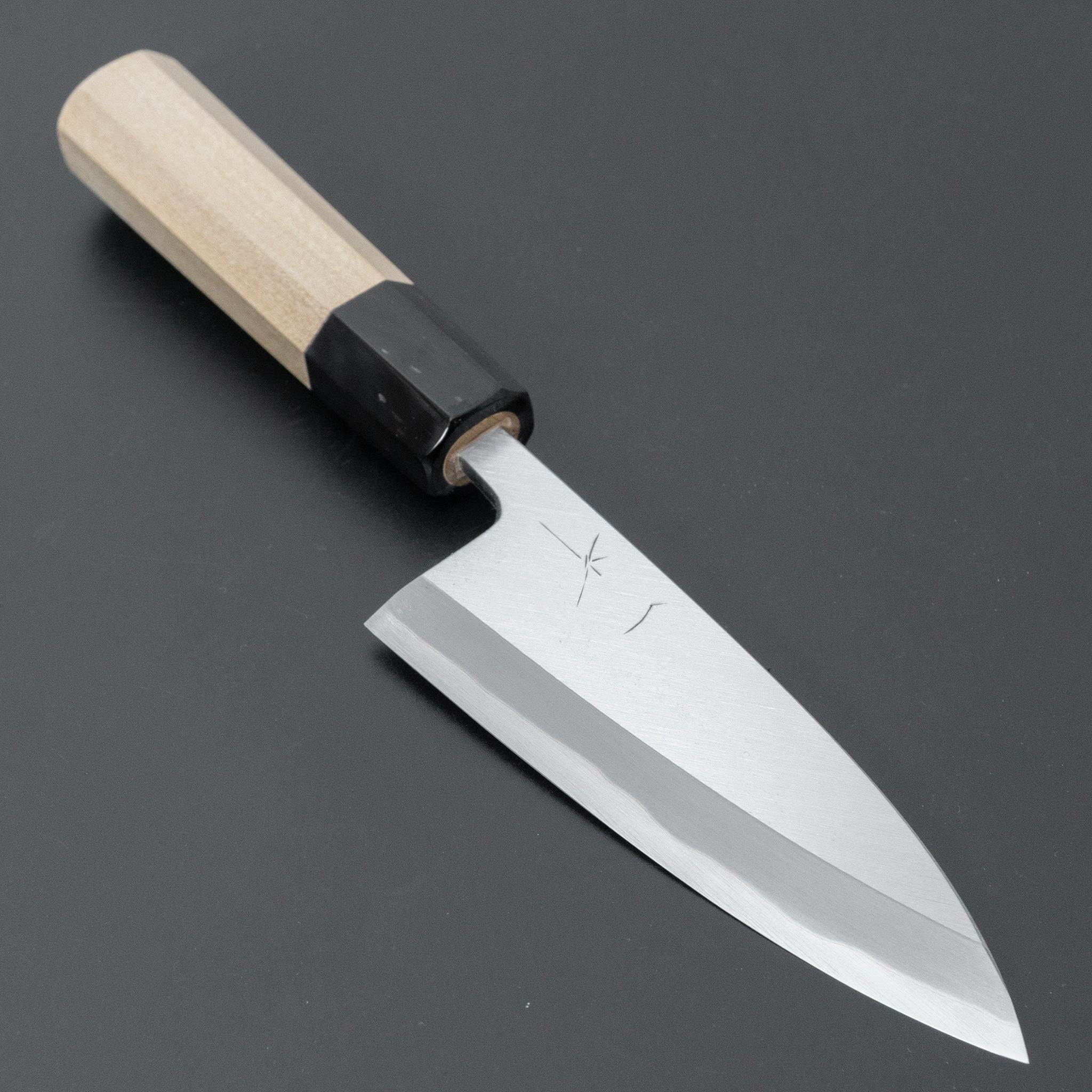 Premium Hitohira Togashi Blue #2 Steel Deba Knife 120mm - Japanese Kitchen Knife with Ho Wood Handle & Saya Scabbard - Perfect for Sushi, Fish Filleting & Asian Cuisine Preparation