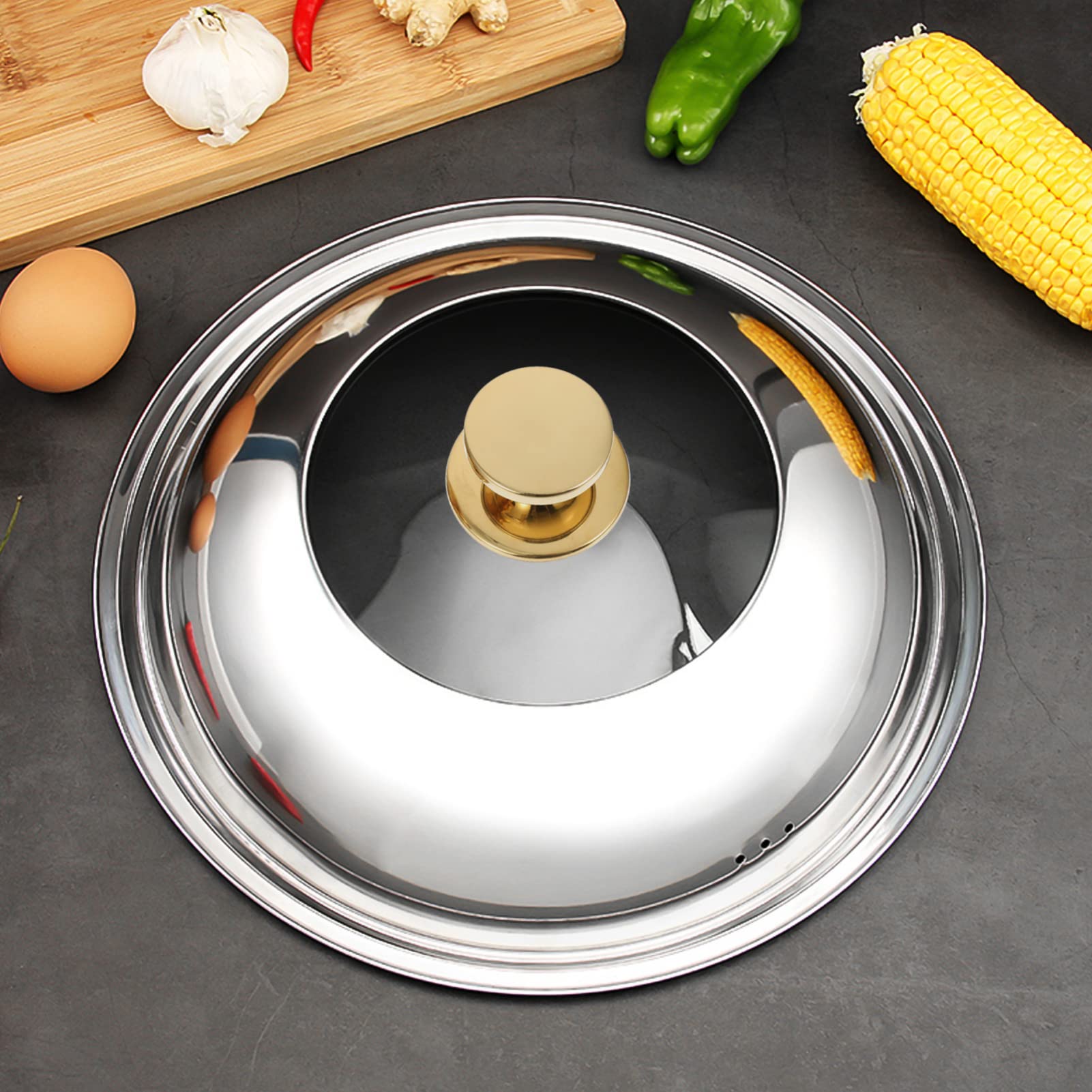 Hemoton 4-Piece Stainless Steel Universal Pot Lid Handles - Replacement Knobs for Cookware, Bakeware & Pans - Secure Grip for Safe Cooking & Baking - Perfect for Kitchen, Stovetop & Oven Use