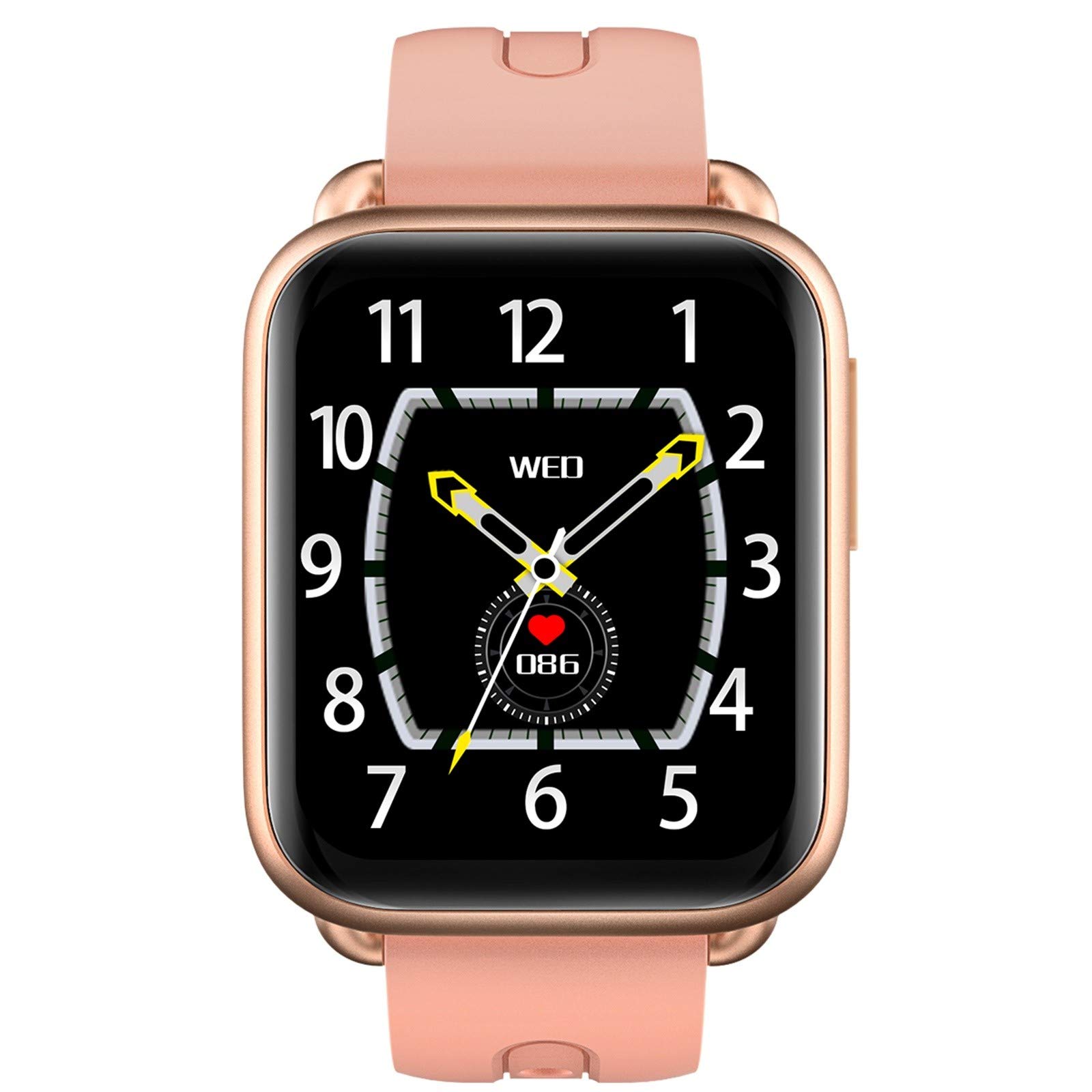 Delarsy Smart Watch with Bluetooth, Waterproof Fitness Tracker, Heart Rate Monitor, Step Counter for Running, Swimming & Outdoor Activities
